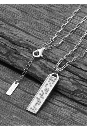 Touchstone "You Got This" Bar Silver Necklace