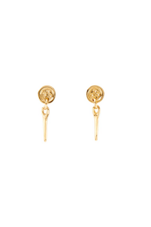 UNOde50 Sewn Earrings Gold