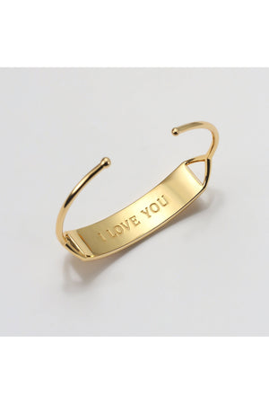 I Love You Braille Hidden Messages Cuff Bracelet Inside Engraving | Touchstone by Everwild Designs