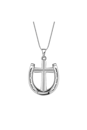 A Rider's Prayer Necklace in Sterling Silver 