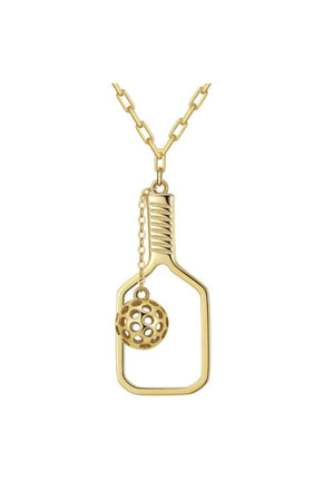 PickleBelle The Volley Pickleball Necklace in Gold