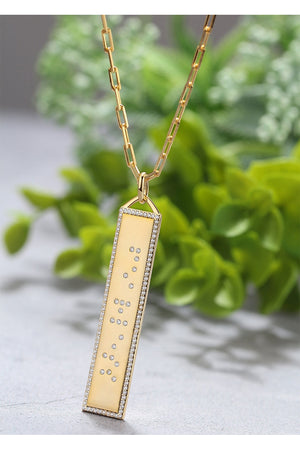 Touchstone Limitless Braille Pendant Necklace