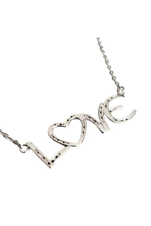 Dark Horse Lucky in Love Horseshoes Necklace