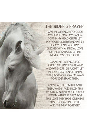Dark Horse Rider's Prayer Ring