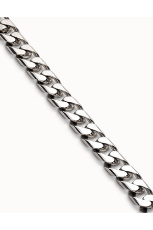 Uno De 50 "Sharp" Silver Curb Chain Bracelet