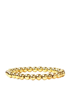 Marlyn Schiff Gold 6mm Beaded Ball Bracelet