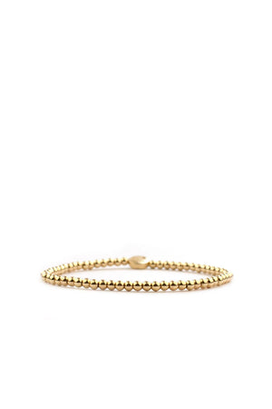 Marlyn Schiff Gold 3mm Beaded Ball Bracelet