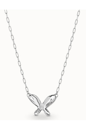 Uno de 50 "Wings" Silver Butterfly Necklace