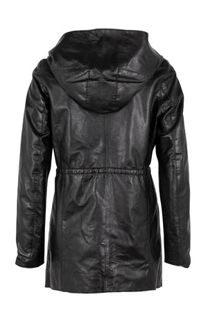 Mauritius Leather Jacket "Cleo" Black