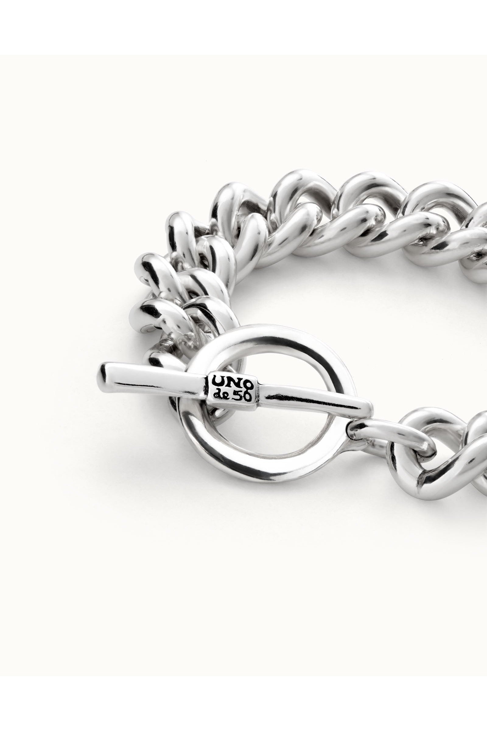 Uno de 50 Uno de 50 PUL1215MTL0000M Silver Bracelet Ball and Chain