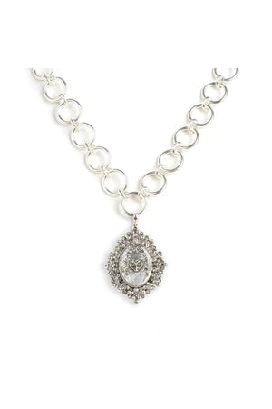 VSA Designs Betty Chain Silver W/ Queen of Hearts Medallion