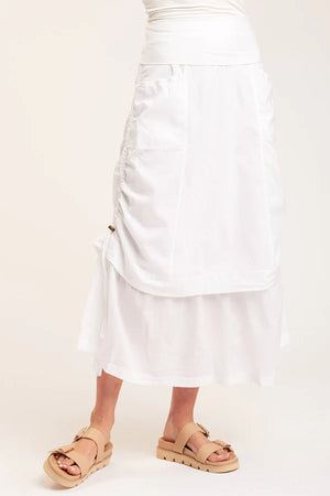 XCVI Baroness Skirt White