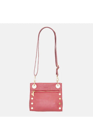 Hammitt Tony Small Rouge Pink Brushed Gold Hardware W/ Red Zip