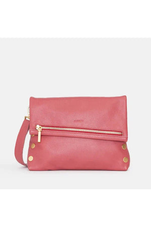 Hammitt VIP Med Rouge Pink Brushed Gold Hardware W/ Red Zip