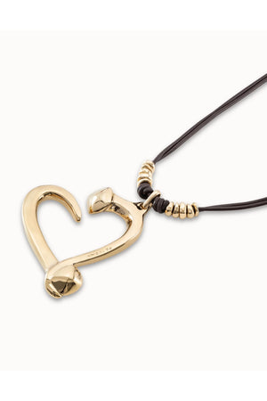 Uno de 50  "Big Love" Gold Necklace