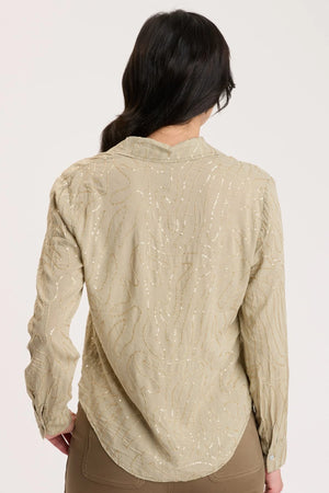 XCVI "Seraphina" Button Up Shirt W/ Sequin Details