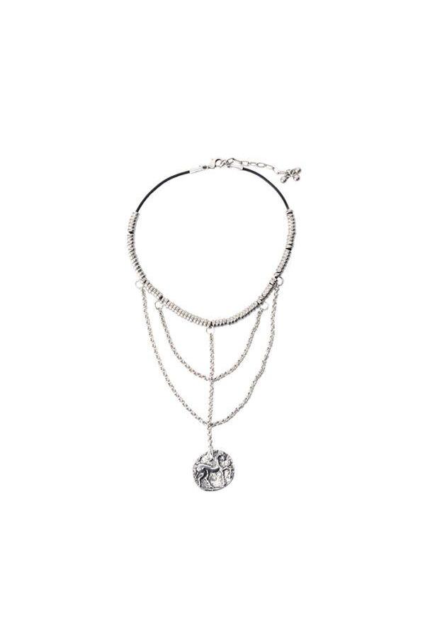 CXC N0034 Equestrian Necklace in Silver