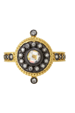Freida Rothman Nautical Button Ring