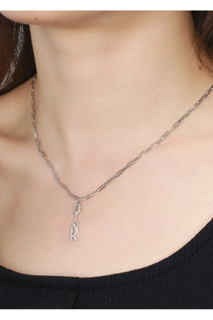 Dinks on Me Necklace Silver