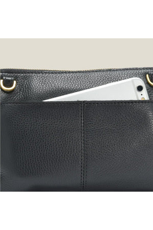 Hammitt Nash 2 Black/Brushed Gold Red Zipper Handbag-Handbag-Hammitt-Fairen Del