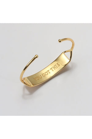 You Got This Braille Hidden Messages Cuff Bracelet Inside Engraving | Touchstone by Everwild Designs