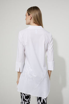 Joseph Ribkoff Asymmetric White Blouse