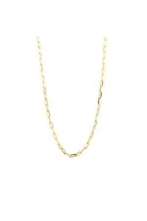 Marlyn Schiff Sterling 30" Small Link Necklace Gold Plated