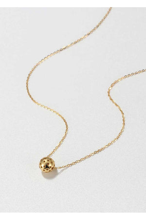 The PickleBelle original pickleball gold ball necklace for women