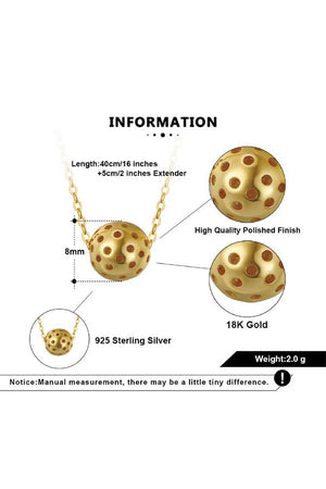 product detail the PickleBelle pickleball 3D necklace gift for women