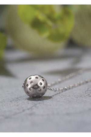 pickleball necklace sterling silber 3d ball