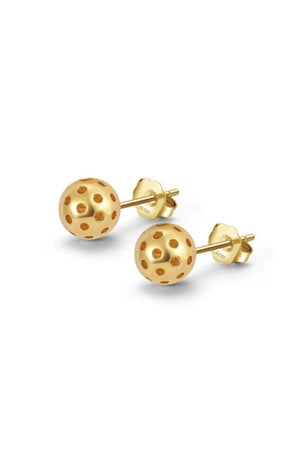 PickleBelle Pickleball Stud Earrings Gold