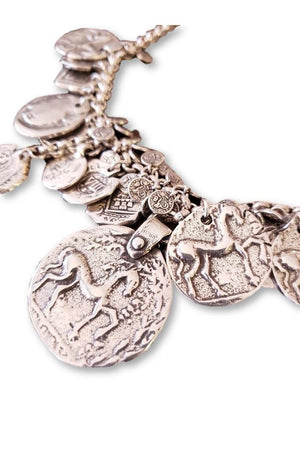 CXC N0043 Horse Coin Necklace-Jewelry-CXC-Madison San Diego