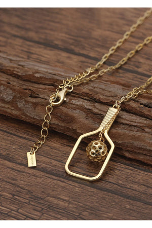 PickleBelle The Volley Pickleball Necklace in Gold