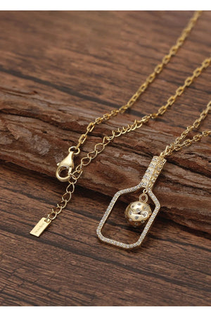 PickleBelle The Volley Plus Pickleball Necklace in Gold