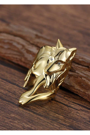 everwild designs wolf cuff ring