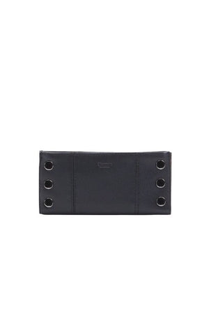 Hammitt 110 North Black Wallet W/ Gunmetal Hardware