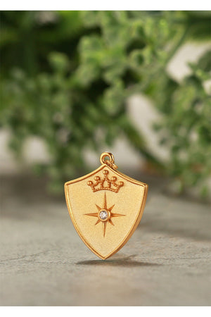 Saints & Saviors Crown Shield Pendant