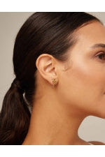 Uno de 50 Earrings "Unlock" Gold Earrings