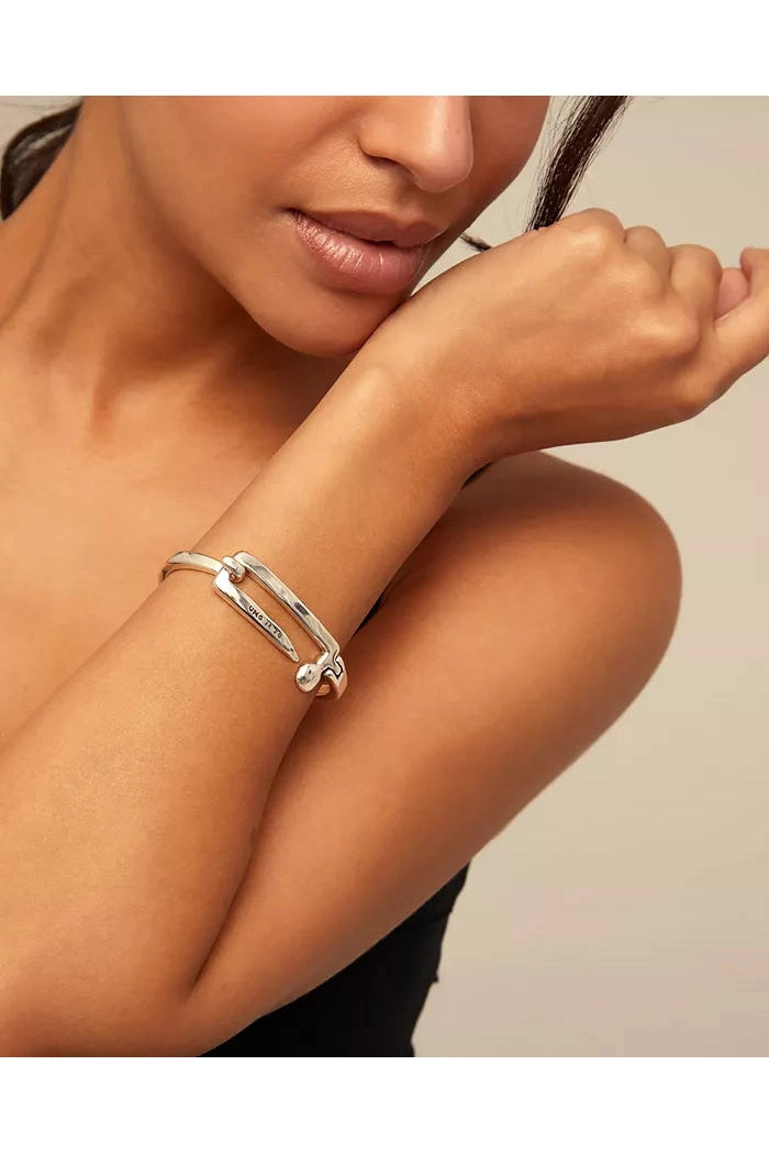 Splendor Rectangular Link Bracelet with Diamonds in 18K White Gold - Kwiat