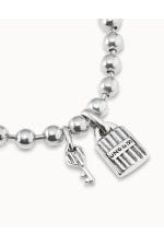 Uno De 50 "Silver Key" Silver Bracelet