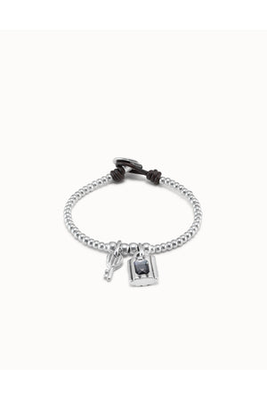 Uno De 50 "Hopeful Key" Silver Bracelet