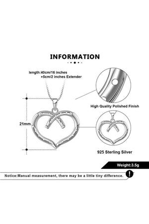 Dark Horse Wild at Heart Equestrian Horseshoe Necklace in Silver