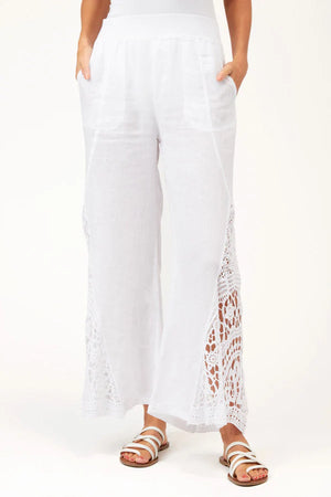 XCVI Wearables "Ismay" Wide Leg White Pants
